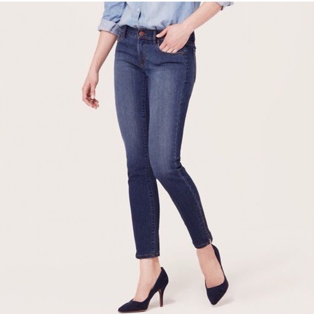 Loft Skinny Curvy Ankle Jeans-Sz 8